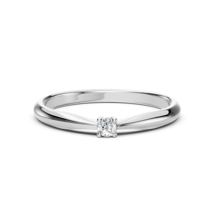 14K White Gold Diamond Ring “Odessa IX”
