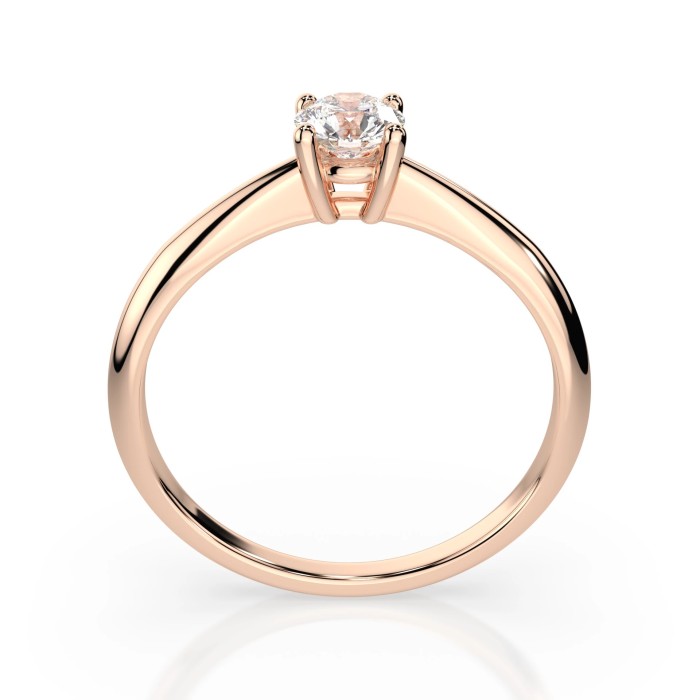 14K Red Gold Diamond Ring “New Classic XXVI”