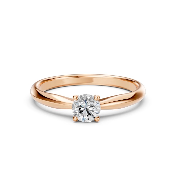 14K Red Gold Diamond Ring “Nova Classica XXIII”