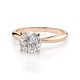 14K Red Gold Diamond Ring “Classic XIX”