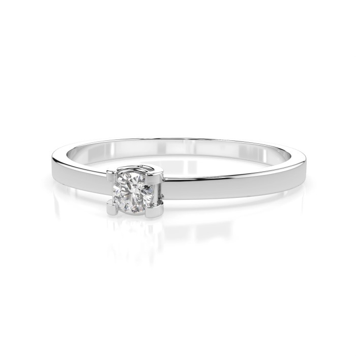 14K White Gold Diamond Ring “Clarity IX”