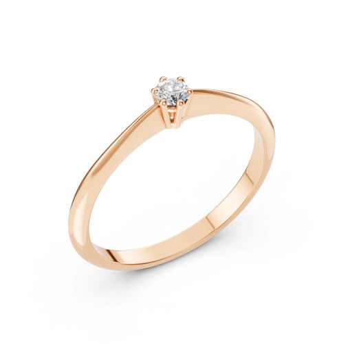 14K Red Gold Diamond Ring “Odessa IV”
