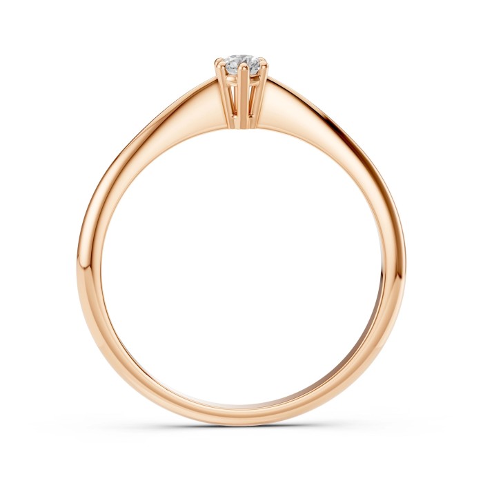 14K Red Gold Diamond Ring “Odessa IV”