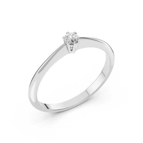 14K White Gold Diamond Ring “Odessa III”