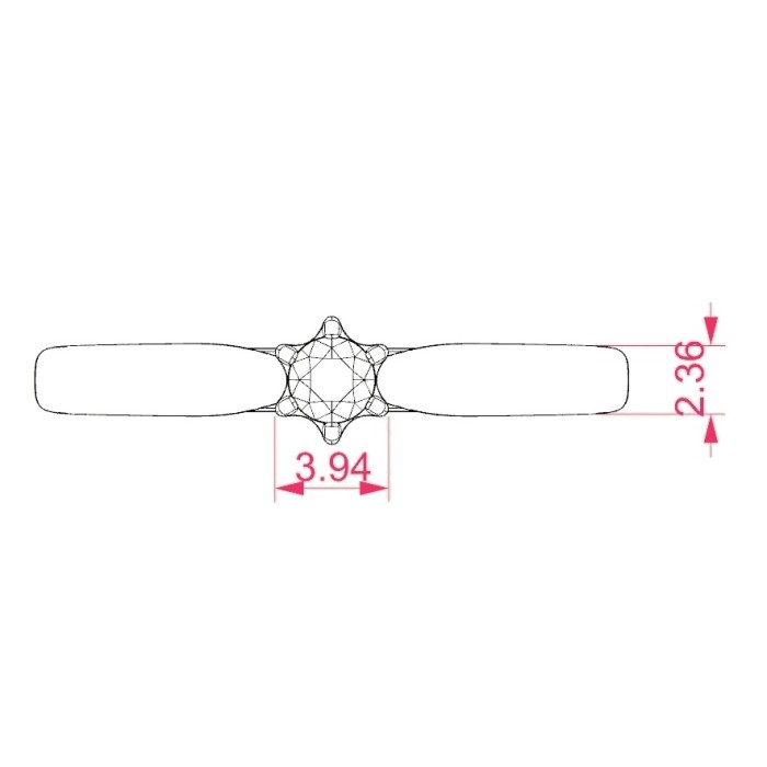 14K White Gold Diamond Ring “Tokyo LIX”