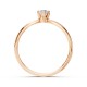 14K Red Gold Diamond Ring “Illusion”