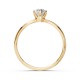 14K Yellow Gold Diamond Ring “Solitaire XXVII”