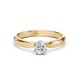 14K Yellow Gold Diamond Ring “Solitaire XXVII”