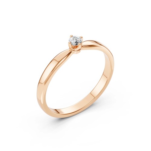 14K Red Gold Diamond Ring “Brox III”