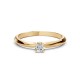 14K Yellow Gold Diamond Ring “Crown V”