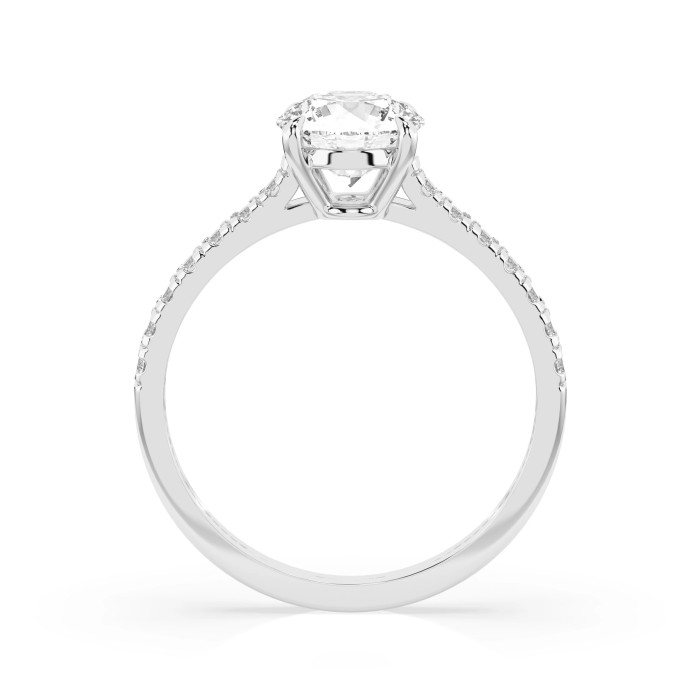14K White Gold Diamond Ring “Junona XIV”