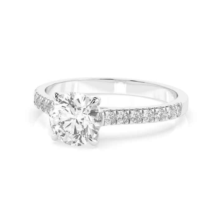 14K White Gold Diamond Ring “Junona XIV”