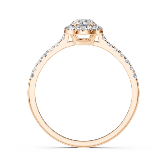 14K Red Gold Diamond Ring “Aria IV”