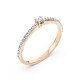 14K Red Gold Diamond Ring “Babylon XIII”
