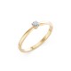14K Yellow Gold Diamond Ring “Solitaire XV”