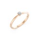 14K Red Gold Diamond Ring “Solitaire XIV”
