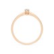 14K Red Gold Diamond Ring “Solitaire XIV”