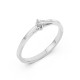 14K White Gold Diamond Ring “Solitaire XIII”