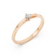 14K Red Gold Diamond Ring “Solitaire XI”