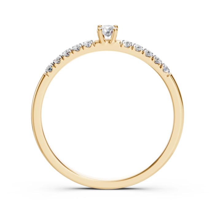 14K Yellow Gold Diamond Ring “Babylon XI”