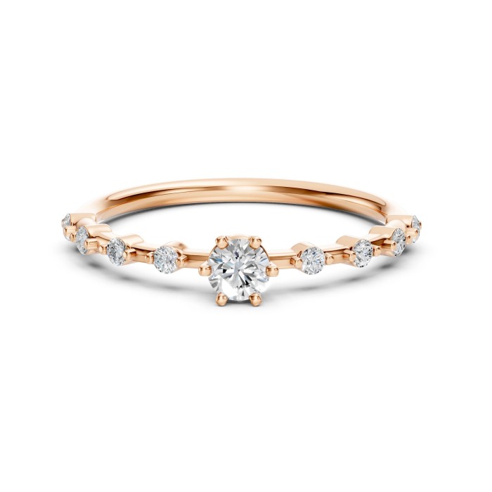 14K Red Gold Diamond Ring “Henry IV”
