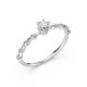14K White Gold Diamond Ring “Beatrix IX”