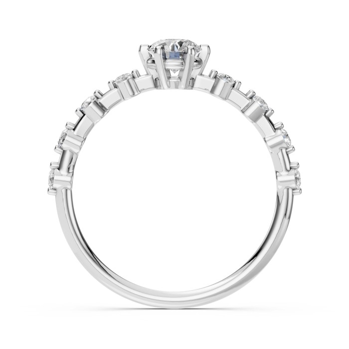 14K White Gold Diamond Ring “Beatrix VI”