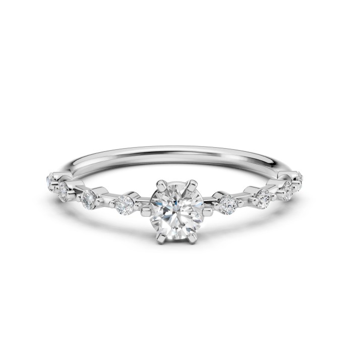 14K White Gold Diamond Ring “Beatrix VI”