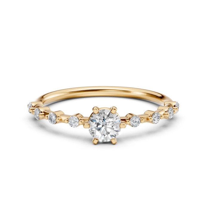 14K Yellow Gold Diamond Ring “Beatrix V”