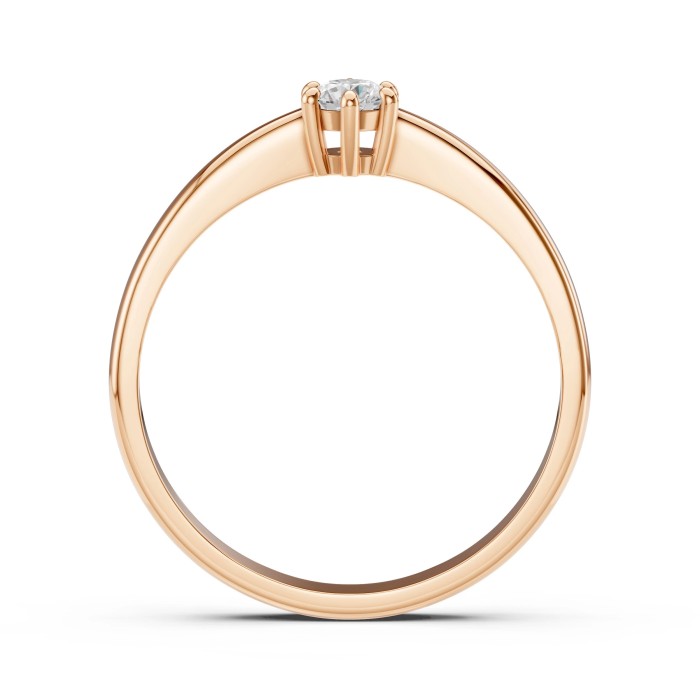14K Red Gold Diamond Ring “Tokyo LI”