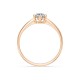 14K Red Gold Diamond Ring “New Classic XVII”