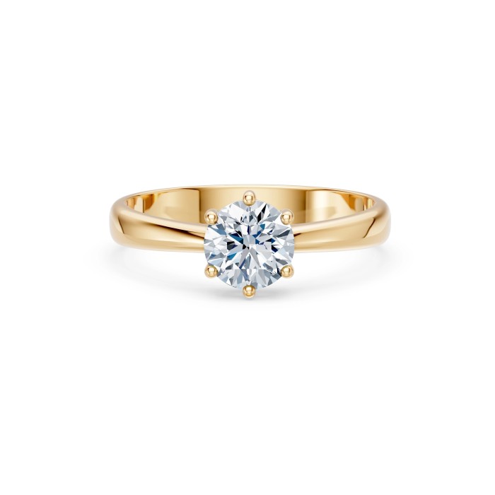 14K Yellow Gold Diamond Ring “New Classic XV”