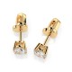 14K Yellow Gold Diamond Earrings “Diamond Heart VIII”