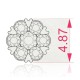 Auksiniai auskarai su deimantais „Diamond Blossom VIII“