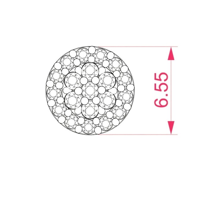Auksiniai auskarai su deimantais „Diamond Blossom X“