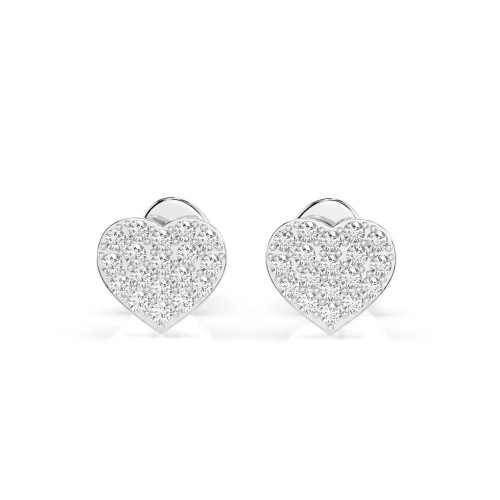 Auksiniai auskarai su deimantais „Diamond Heart II“