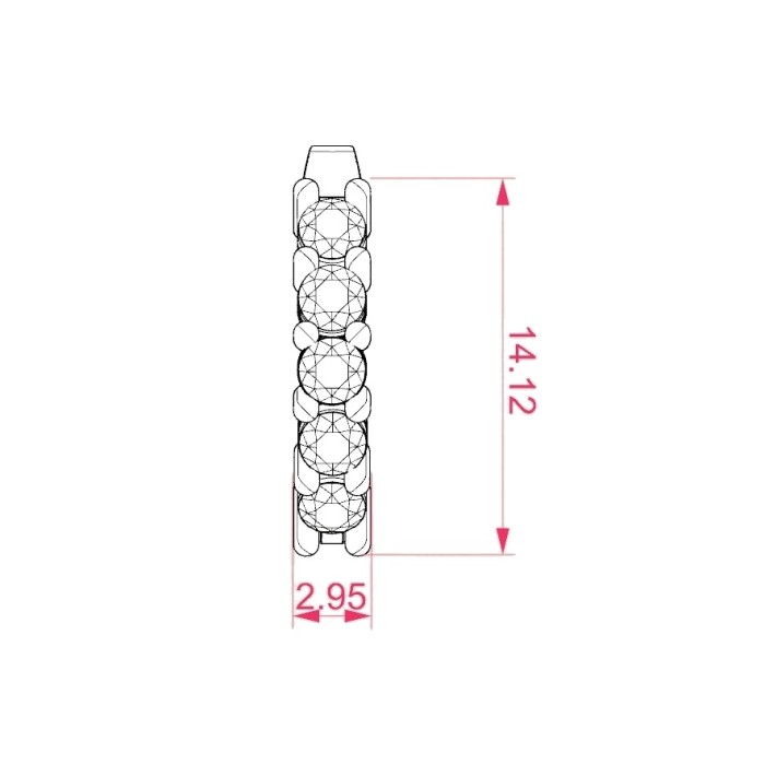 Auksiniai auskarai su deimantais „Confetti XLI“