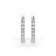 14K White Gold Diamond Earrings “Shackles of Fate III”
