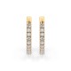 14K Yellow Gold Diamond Earrings “Shackles of Fate II”