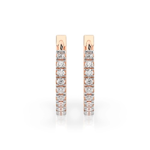 Auksiniai auskarai su deimantais „Shackles of Fate“