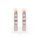 14K Red Gold Diamond Earrings “Helena”