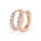 14K Red Gold Diamond Earrings “Helena”