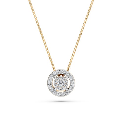 Auksinis pakabukas su deimantais „Diamond Blossom XIV“