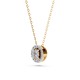 Auksinis pakabukas su deimantais „Diamond Blossom XIV“