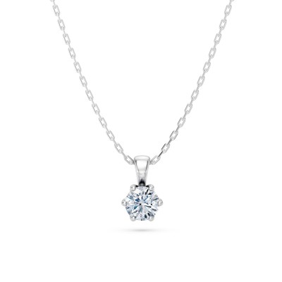 14K White Gold Diamond Pendant “Juno XIV”