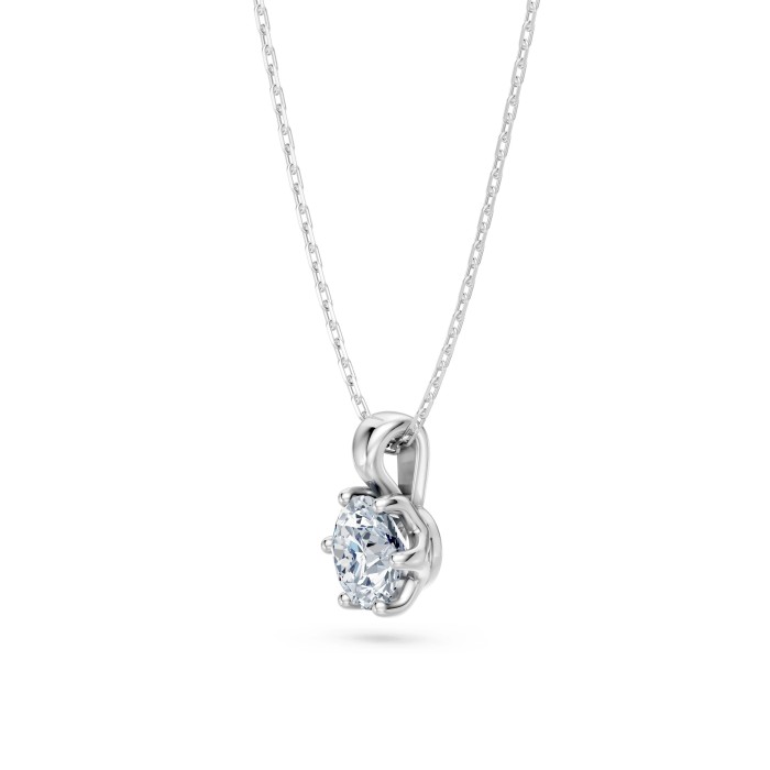 14K White Gold Diamond Pendant “Juno XVII”