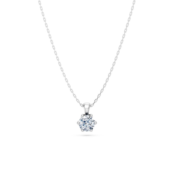 14K White Gold Diamond Pendant “Juno XVII”