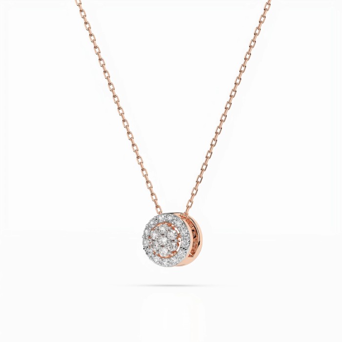 Auksinis pakabukas su deimantais „Diamond Blossom X“