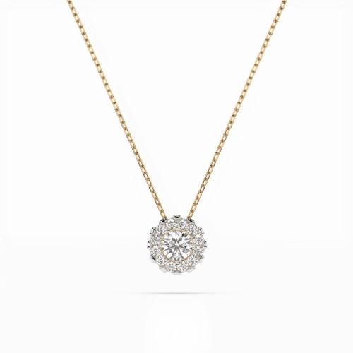 14K Yellow Gold Diamond Pendant “Chloe II”