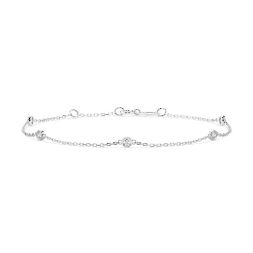 14K White Gold Diamond Bracelet “Spark III”